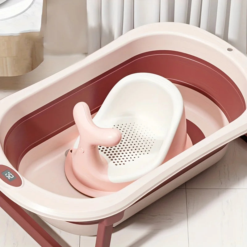 Real-time Temperature Silicone Baby Bathtub - Zenvoy