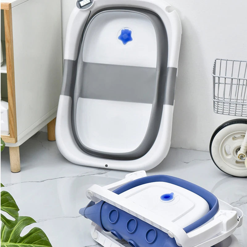 Real-time Temperature Silicone Baby Bathtub - Zenvoy