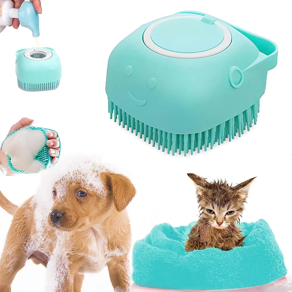 Silicone Pet Shower  Bath Brush - Zenvoy