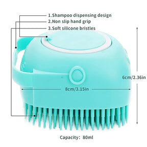 Silicone Pet Shower  Bath Brush - Zenvoy