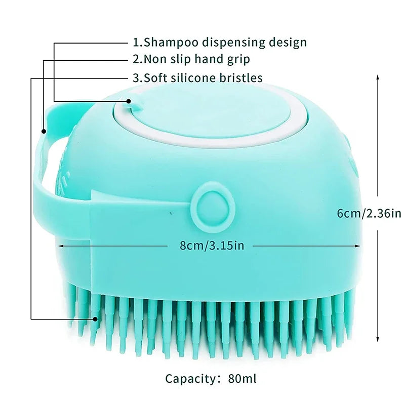 Silicone Pet Shower  Bath Brush - Zenvoy